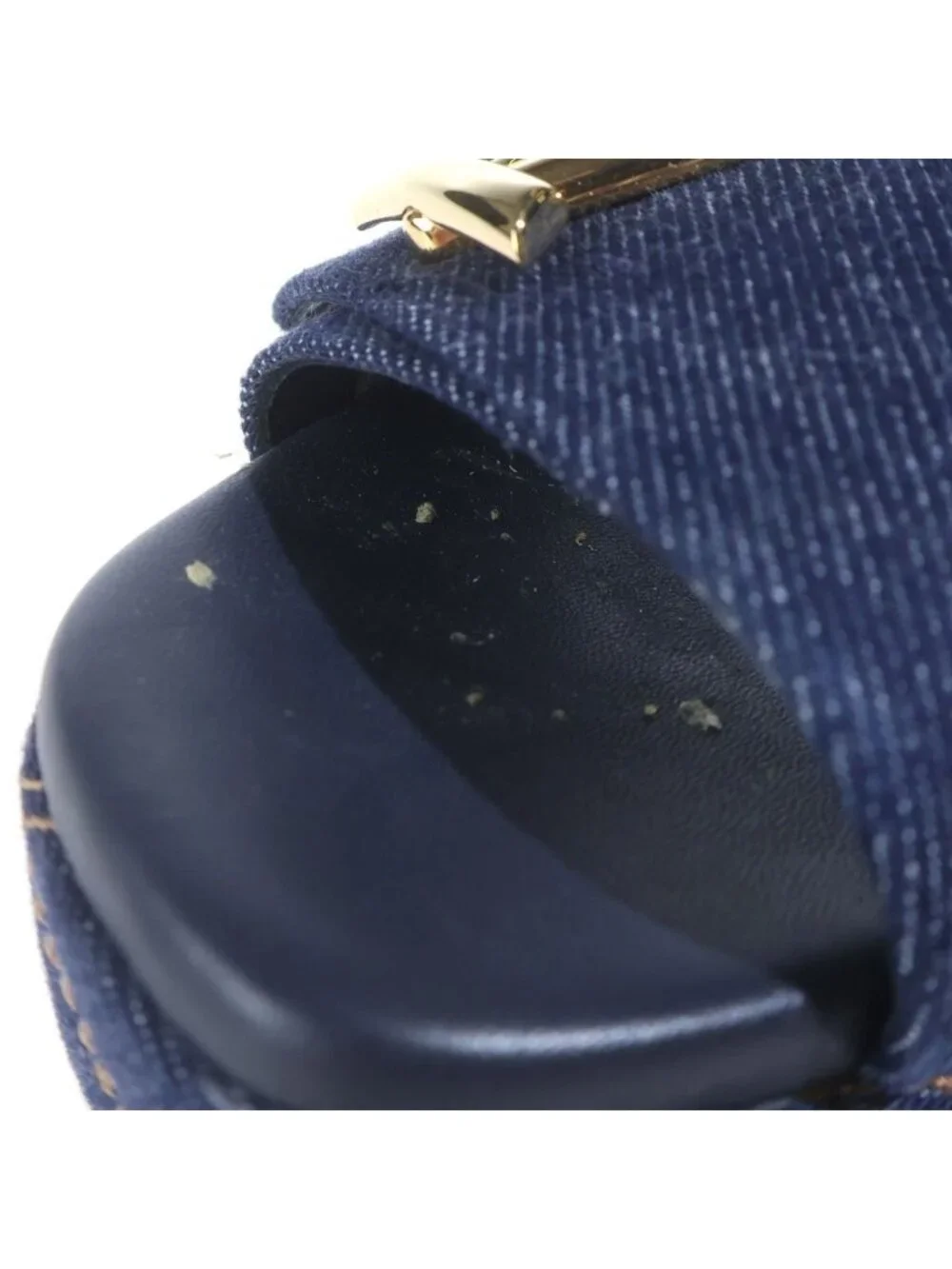Louis Vuitton Shake Line Platform Sandals Navy Denim